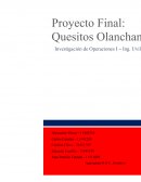 Investigacion de operaciones Solución Programación Lineal