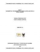 FUNDAMENTOS PARA LA ENSEÑANZA DE LA LENGUA CASTELLANA