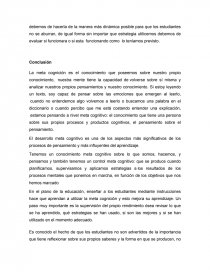 Gramatica La meta cognición como producto. Página 8