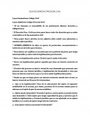 GUIA DE DERECHO PROCESAL CIVIL Leyes Sustantivas: Código Civil