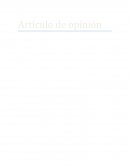 Articulo de opinión ¿deben ser legales las drogas en México?