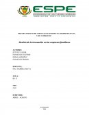 Gestión de la Innovación en las empresas familiares