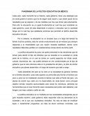 PANORAMA DE LA POLÍTICA EDUCATIVA EN MÉXICO