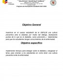 Incentivar en el cuerpo estudiantil de la UEPJLM una cultura preventiva ante la diabetes