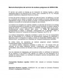 Memoria Descriptiva del servicio de residuos peligrosos de SERCO SRL