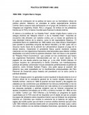 POLITICA EXTERIOR 1986 -2002