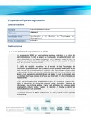 Propuesta TI Para Organizacion Introducción a la Gestión de Tecnologías de Información v1