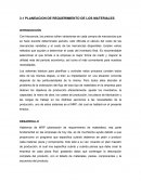 Planeación de Reuqerimiento de los Materiales