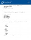 SUSTANTIVOS Y ADJETIVOS Materia: Expresión oral y escrita