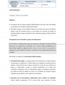 Actividades Trabajo: Taller de medida