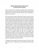 Una Reforma Constitucional del 11 de junio de 2011 en materia de Derechos Humanos