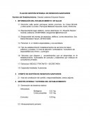 Plan de gestion consultorio PLAN DE GESTIÓN INTEGRAL DE DESECHOS SANITARIOS