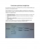 Funciones químicas inorgánicas. Número de oxidación