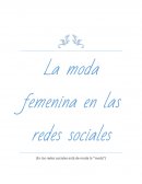 Ejemplo de La moda femenina en las redes sociales