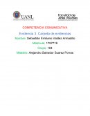 COMPETENCIA COMUNICATIVA Evidencia 3. Carpeta de evidencias