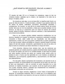 SER DOCENTE ¿QUÉ SIGNIFICA SER DOCENTE, EDUCAR, ALUMNO Y SOCIEDAD?