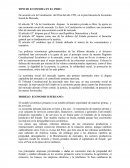 Tratados de Libre Comercio. MODELO ECONOMICO PERUANO