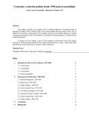 Venezuela: evolución política desde 1950 hasta la actualidad