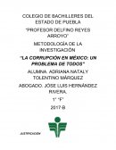 La corrupción en México: Un problema de todos