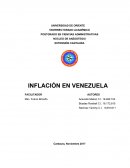 INFLACION EN VENEZUELA - TRABAJO