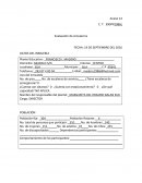 Evaluación de simulacros