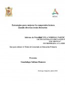 Estrategias para mejorar la compresión lectora usando diversos textos literarios