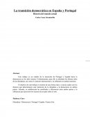 La transición democrática en España y Portugal