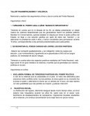 TALLER PANAMERICANISMO Y VIOLENCIA