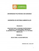 SOLICITUD PARA LA REHABILITACIÓN GRANJA TRUTÍCULA “LOS GAVILANES” PROYECTO ELABORADO PARA LA UCODEFO No.4 LA VICTORIA- MIRAVLLES