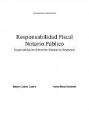 Responsabilidad Fiscal Notario Público Especialidad en Derecho Notarial y Registral