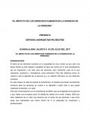 El impacto de los derechos humanos en la dignidad de la persona