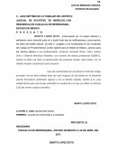 Escrito para exhibir billete de deposito