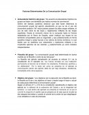 Factores Determinantes De La Comunicación Grupal