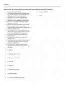 INSTRUCCIÓN: RELACIONA AMBAS COLUMNAS PARA ENCONTRAR LA RESPUESTA CORRECTA.