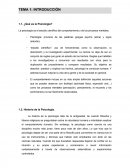 INTRODUCCIÓN 1.1. ¿Qué es la Psicología?