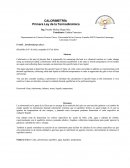 Calorimetria Departamento de Ciencias Exactas Física, Universidad de las Fuerzas Armadas ESPE Extensión Latacunga,
