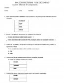 COLEGIO NOCTURNO “6 DE DICIEMBRE“ Examen I Parcial de Computación