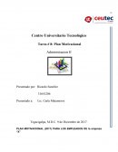 El nuevo Plan motivacional s empleados