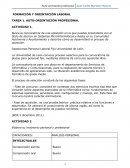 FORMACIÓN Y ORIENTACIÓN LABORAL TAREA 1. AUTO-ORIENTACIÓN PROFESIONAL