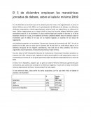 El 5 de diciembre empiezan las maratónicas jornadas de debate, sobre el salario mínimo 2018