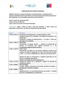 Desarrollo de la Programación Cierre Talleres Preventivos.