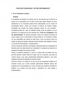 SER CIUDADANOS Y NO SER DISCRIMINADOS