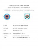 ANTECEDENTES DE LA ORGANIZACION ROF: DE LA UNIDAD DE TESORERÍA