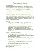 Campamento Jardín Fundamentación