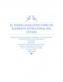 EL PODER LEGISLATIVO COMO UN ELEMENTO ESTRUCTURAL DEL ESTADO