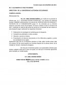 Carta de recomendacion