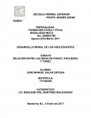 RELACIÓN ENTRE LAS IDEAS DE PIAGET, KHOLBERG Y TURIEL