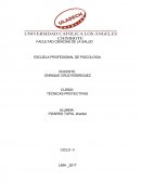 TÉCNICAS PROYECTIVAS MOTIVO DE EVALUACIÓN