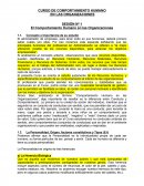CURSO DE COMPORTAMIENTO HUMANO EN LAS ORGANIZACIONES SESIÓN Nº 1