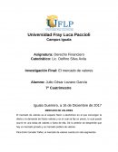 Derecho Financiero. Mercado de Valores